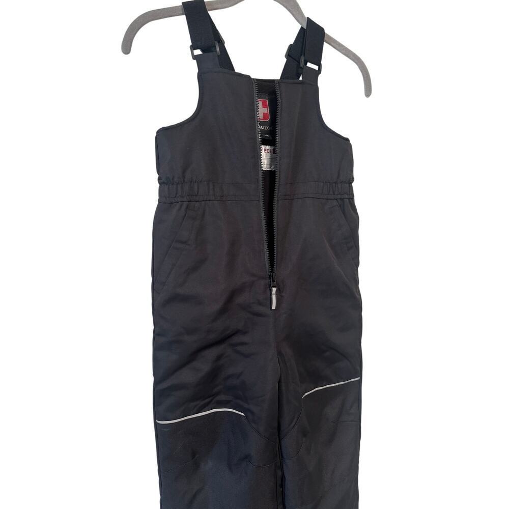 Swiss Tech Kids Snow Bib Overalls Size 5T Black Insulated Ski Snow Pants Winter - Picture 5 of 7